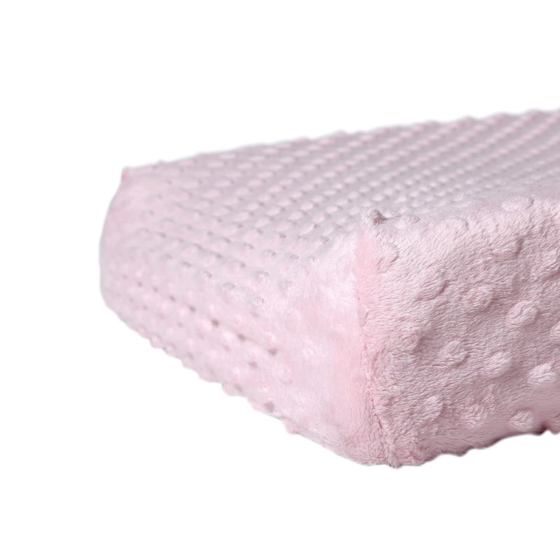DONOMILO Changing Pad Cover Super Soft Dots Skin-Friendly Breathable Wipeable Changing Table Sheets for Baby Boy and Baby Girl (Blushing Bride) - Image 3